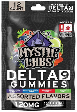 MYSTIC LABS 𝚫9 THC 10mg Gummies